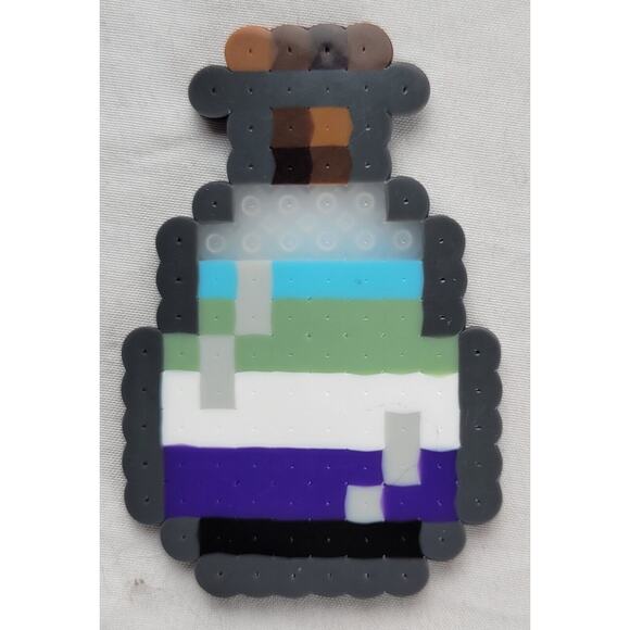 Abrosexual LGBT Potion Perler Pixel Art - Picture 1 of 2